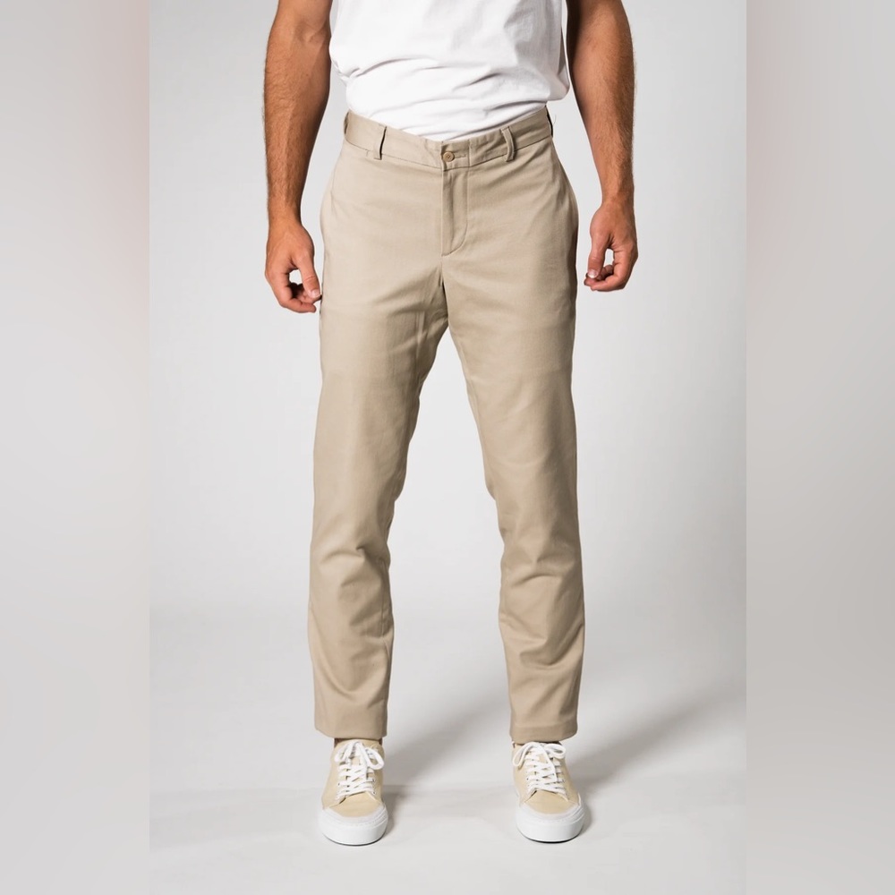 Jack Donnelly Twill Chino - 04 Slim Khaki (Waist Size 32, Unhemmed)